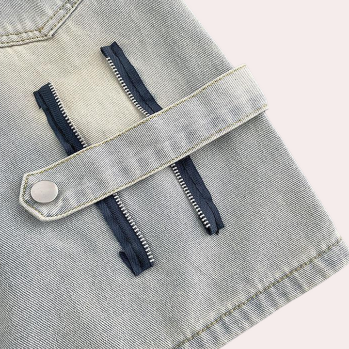 CALORA_ Comfortabele Korte Broek voor Heren van in Lichtgrijs