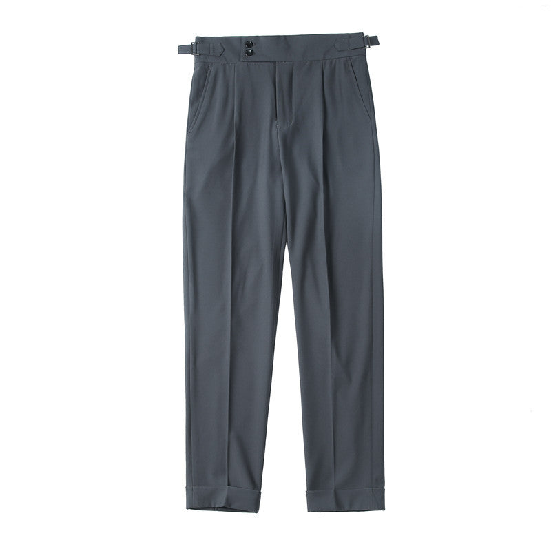 CALORA_ Comfortabele Slim-fit Herenbroek voor Stijlvolle Gelegenheden