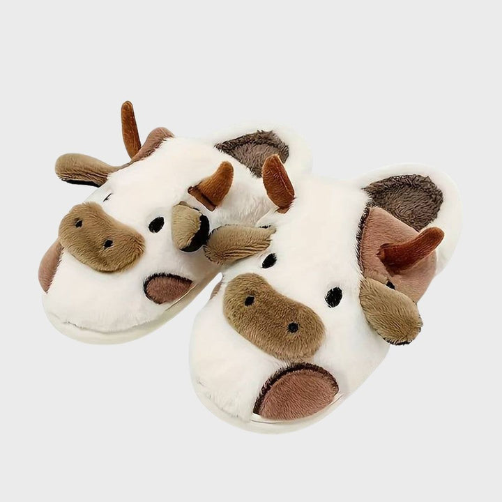 ComfyCows | Warme Koeien Pantoffels-Slippers-Calora-Koffie-35-35.5-Calora