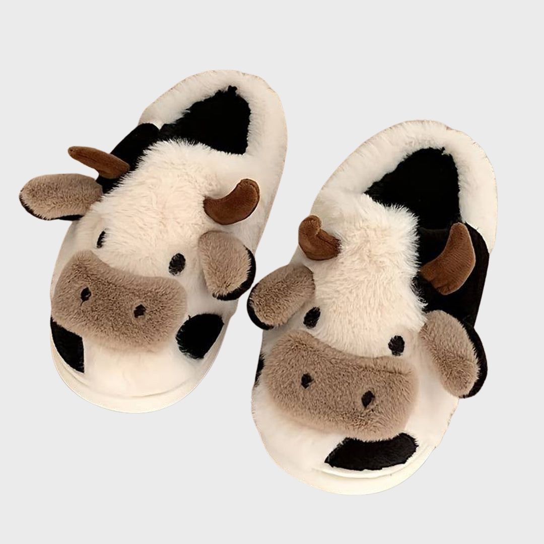 ComfyCows | Warme Koeien Pantoffels-Slippers-Calora-Wit-35-35.5-Calora