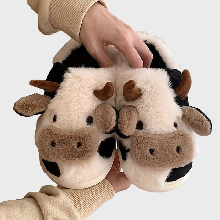 ComfyCows | Warme Koeien Pantoffels-Slippers-Calora-Wit-35-35.5-Calora