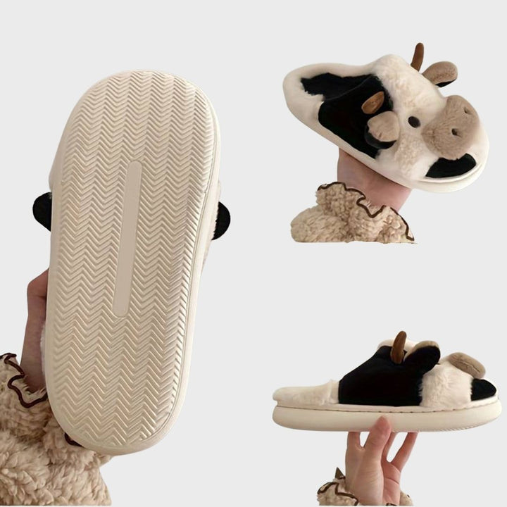 ComfyCows | Warme Koeien Pantoffels-Slippers-Calora-Wit-35-35.5-Calora