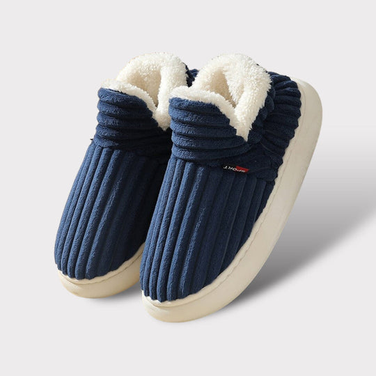 Comfyfluffs | Comfortabele warme pantoffels voor dames-Slippers-Calora-Blauw-38-Calora