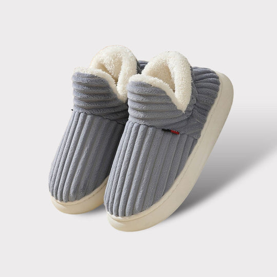 Comfyfluffs | Comfortabele warme pantoffels voor dames-Slippers-Calora-Grijs-38-Calora