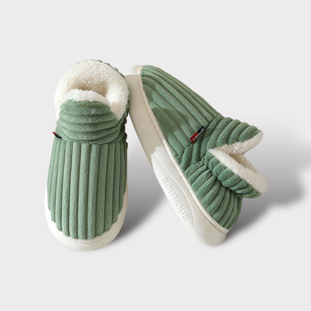 Comfyfluffs | Comfortabele warme pantoffels voor dames-Slippers-Calora-Groen-38-Calora