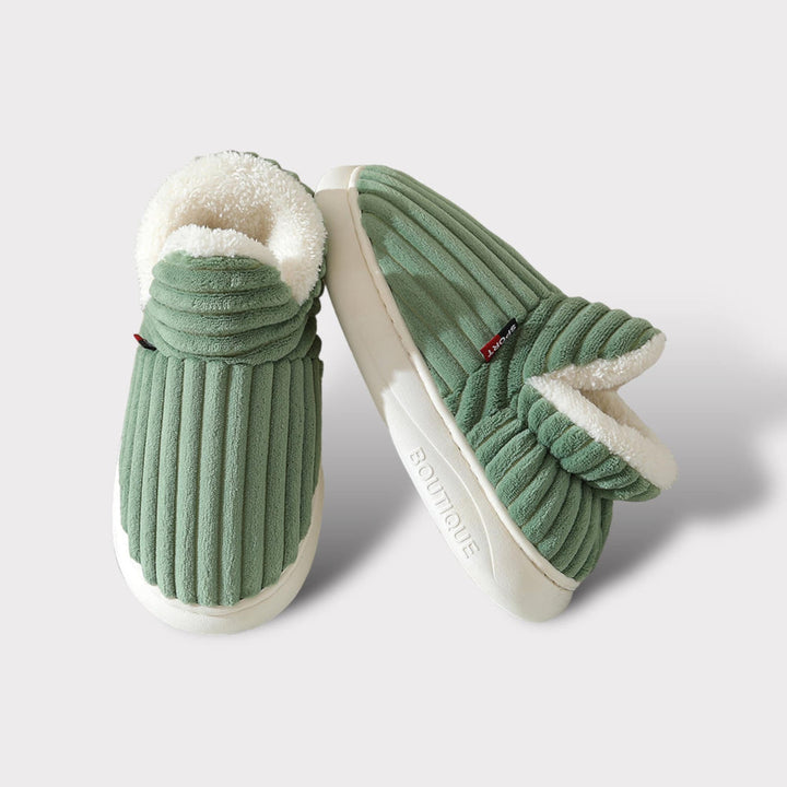 Comfyfluffs | Comfortabele warme pantoffels voor dames-Slippers-Calora-Groen-38-Calora