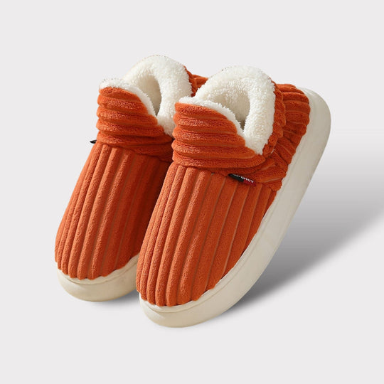 Comfyfluffs | Comfortabele warme pantoffels voor dames-Slippers-Calora-Oranje-38-Calora