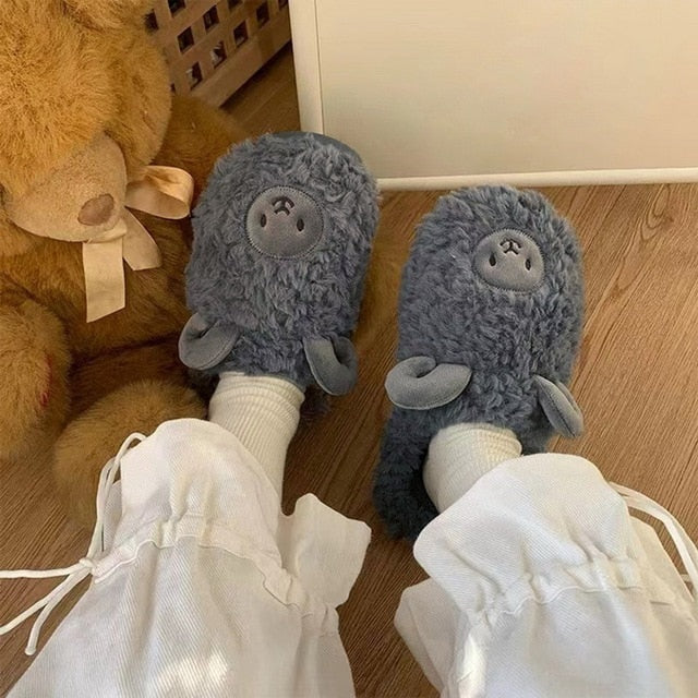 CALORA_ ComfyFluffs | Pluizige Schaap Pantoffels