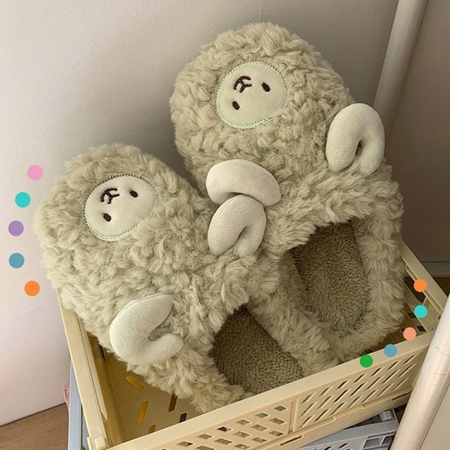 CALORA_ ComfyFluffs | Pluizige Schaap Pantoffels