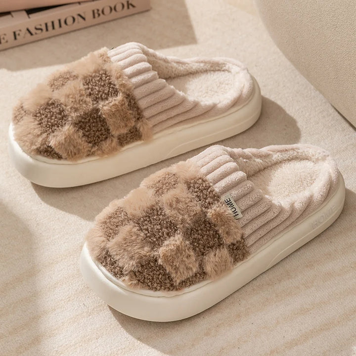 Cosyfluffs | Zachte & Warme Pluche Pantoffels-Slippers-Calora-40-41-Chocolade-Calora