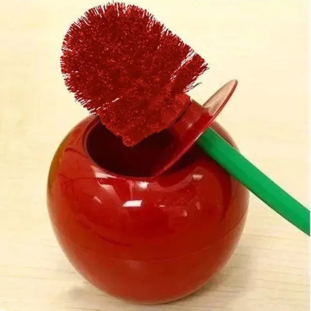 Creatieve Cherry | Toiletborstel Set met Charmante Kersvorm-Elektronica/Gadgets-Calora-Wijn Rood-Calora