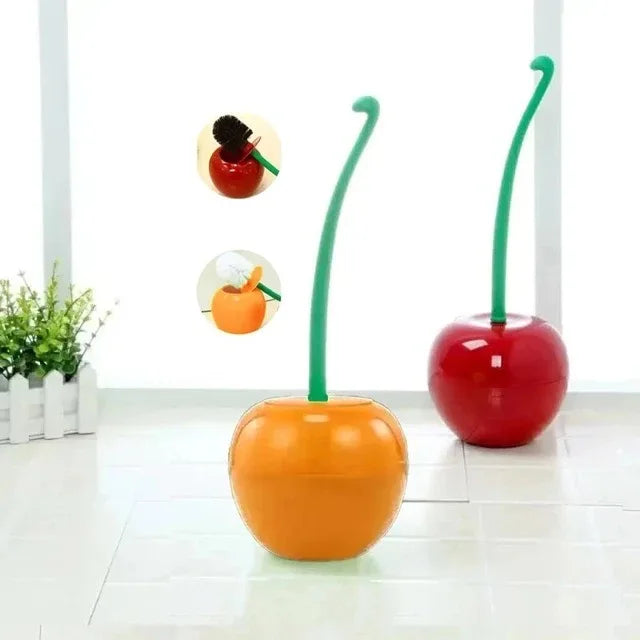 Creatieve Cherry | Toiletborstel Set met Charmante Kersvorm-Elektronica/Gadgets-Calora-Wijn Rood-Calora