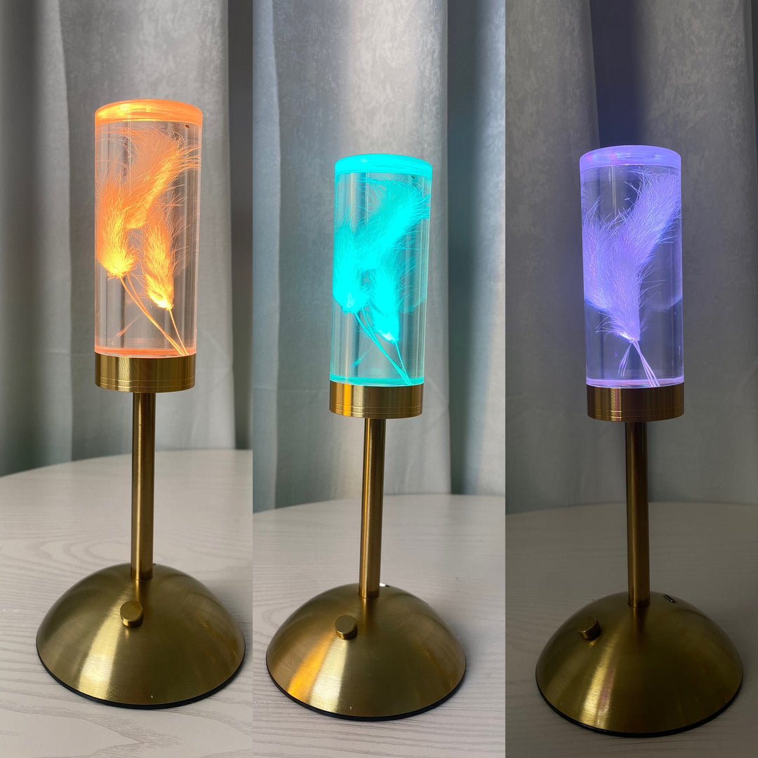 CALORA_ Creatieve LED Sfeerlamp met Ongeschonden Bloemen voor Slaapkamer Decoratie