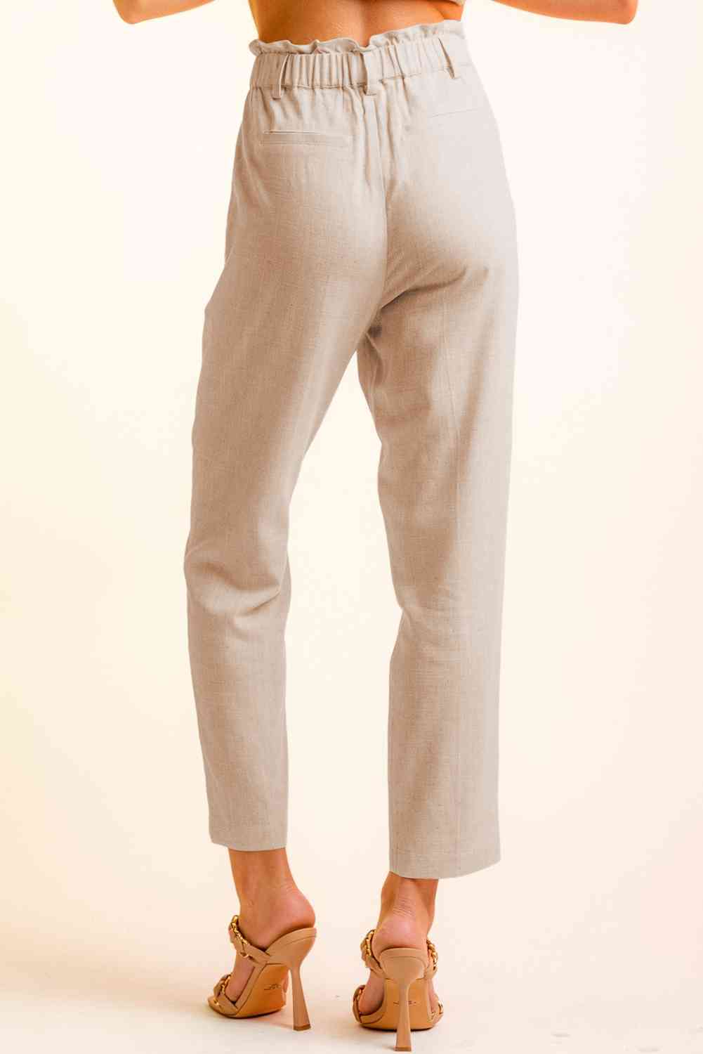 Cropped Skinny Broek met knopen aan de zijkant-Korte Broeken-Calora-Zwart-S-Calora