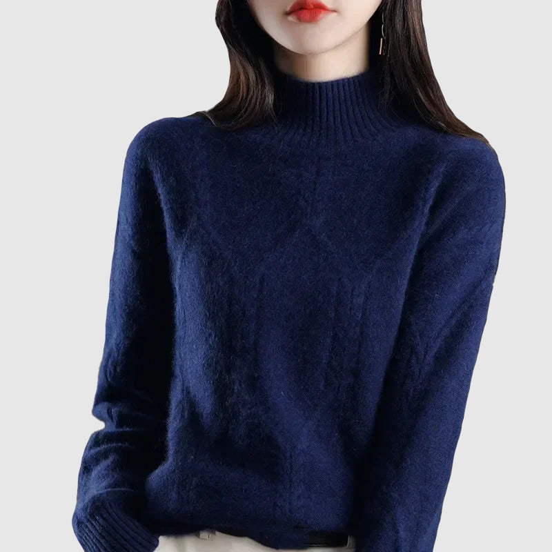 Dama | Dames winter dikke half coltrui-Blazers & Vesten-Calora-Blauw-S-Calora