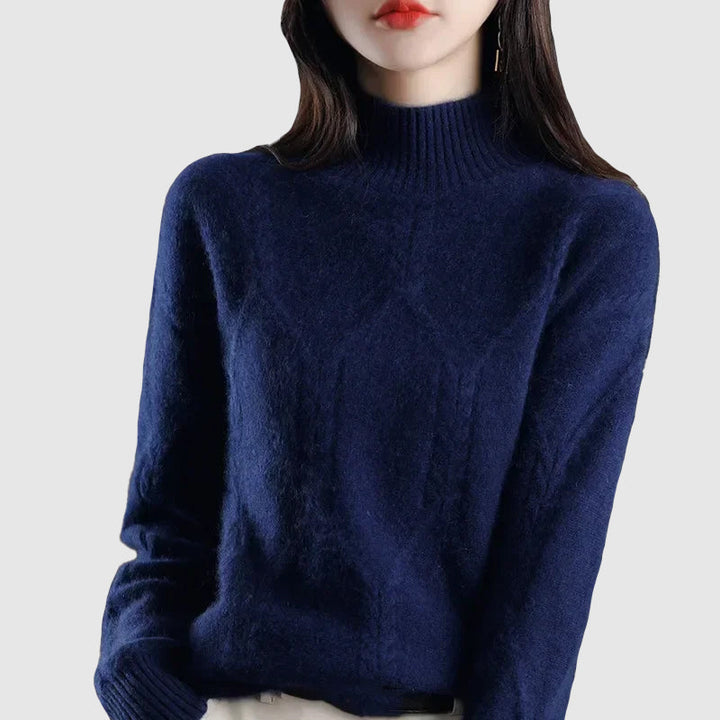 Dama | Dames winter dikke half coltrui-Blazers & Vesten-Calora-Blauw-S-Calora