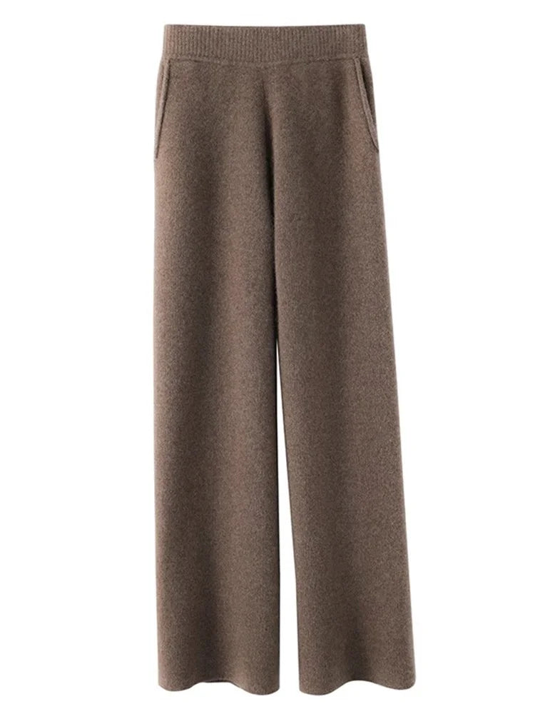 CALORA_ Dames Cashmere Comfort Broek voor Ultiem Comfort