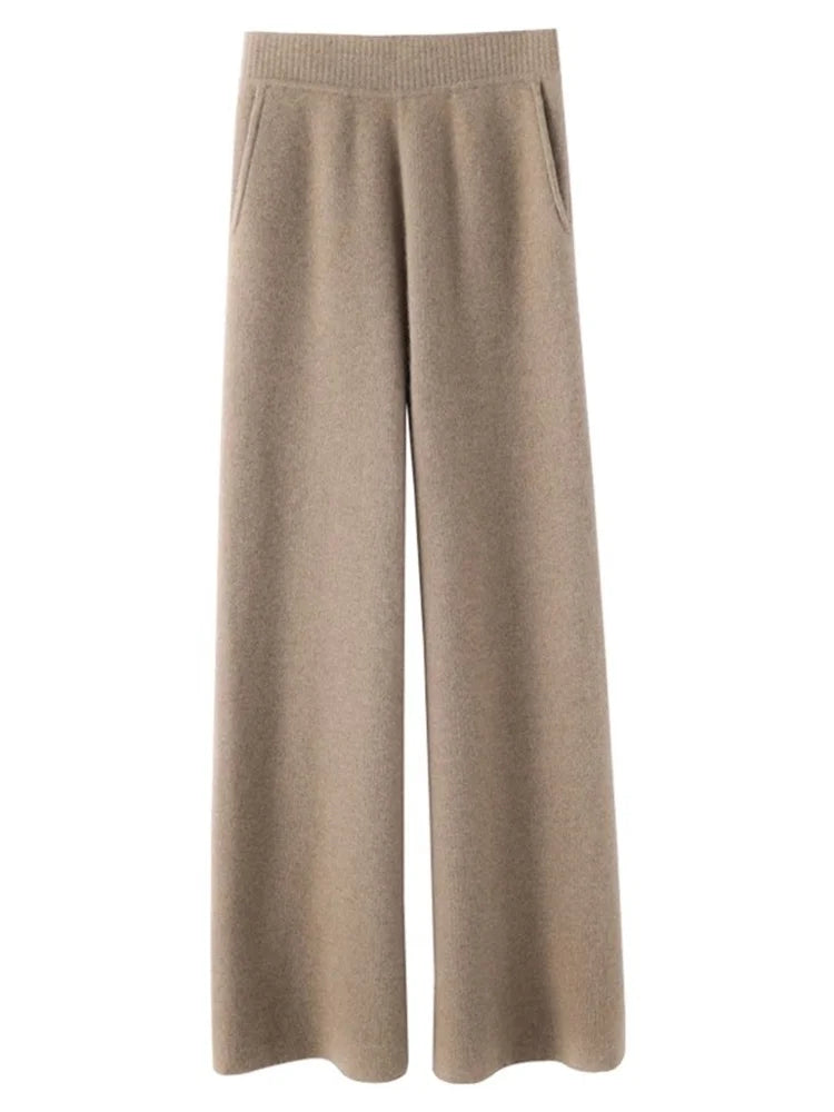 CALORA_ Dames Cashmere Comfort Broek voor Ultiem Comfort