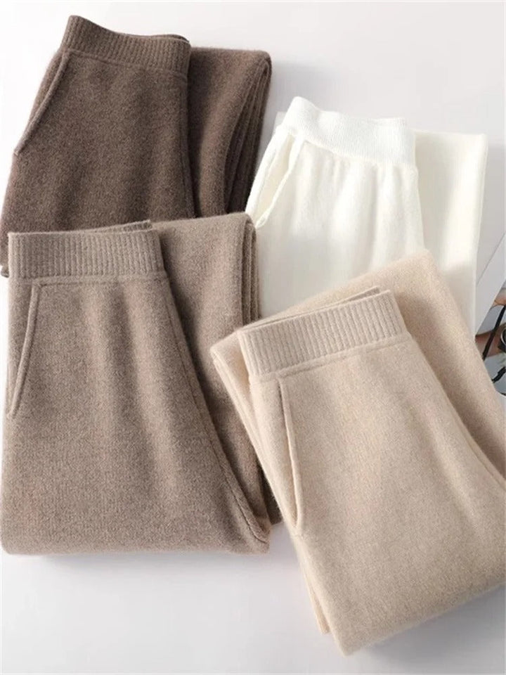 CALORA_ Dames Cashmere Comfort Broek voor Ultiem Comfort