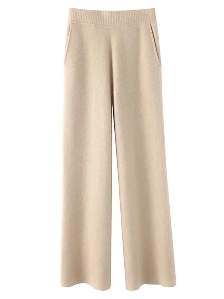 CALORA_ Dames Cashmere Comfort Broek voor Ultiem Comfort