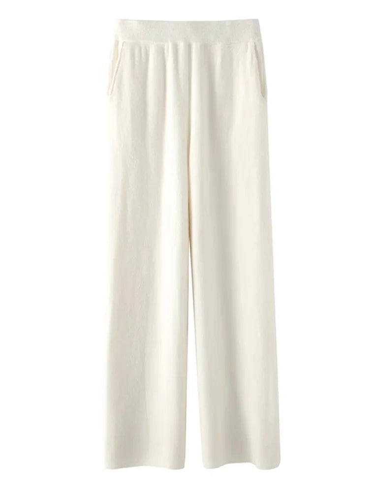 CALORA_ Dames Cashmere Comfort Broek voor Ultiem Comfort