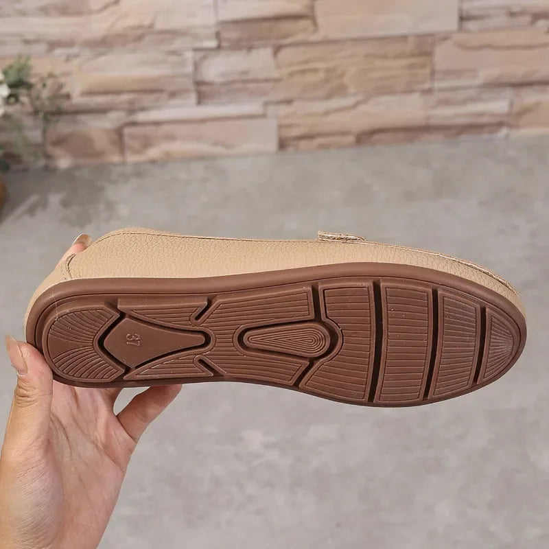 CALORA_ Dames Casual Slip-on Espadrilles met Ronde Neus en Platte Zool