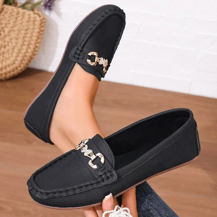 CALORA_ Dames Casual Slip-on Espadrilles met Ronde Neus en Platte Zool