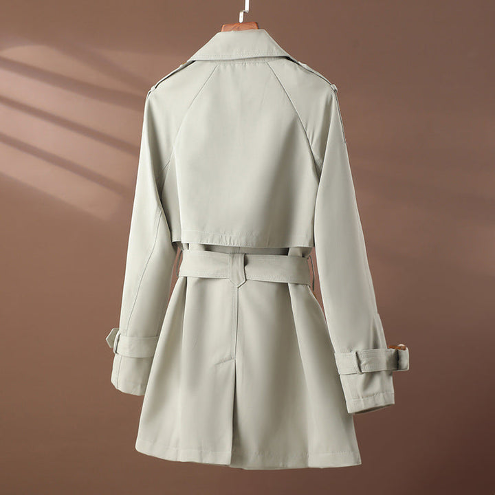 Dames herfst taille slanke revers korte trenchcoat-Zomer Jassen-Calora-S-Calora