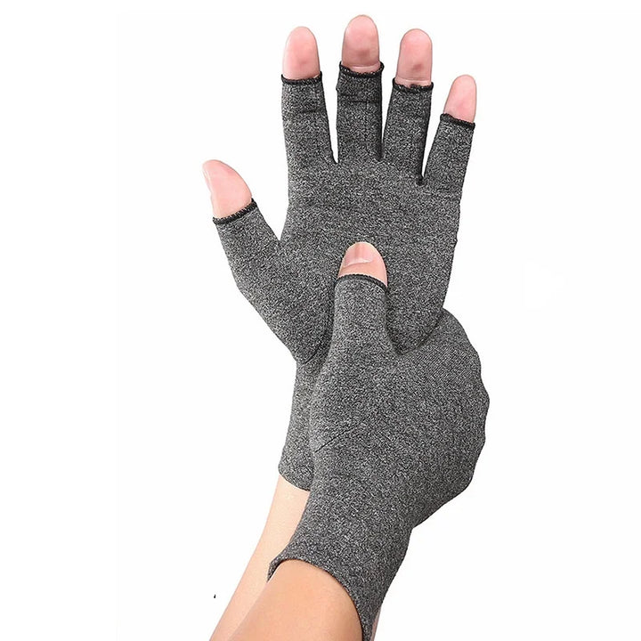 Dames Kasjmier Gebreide Winterhandschoenen-Handtassen-Calora-Grijs-One Size-Calora