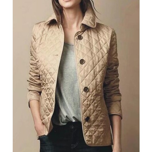 CALORA_ Dames Lichtgewicht Gequilte Zomer Jas met Knoopsluiting en Stijl