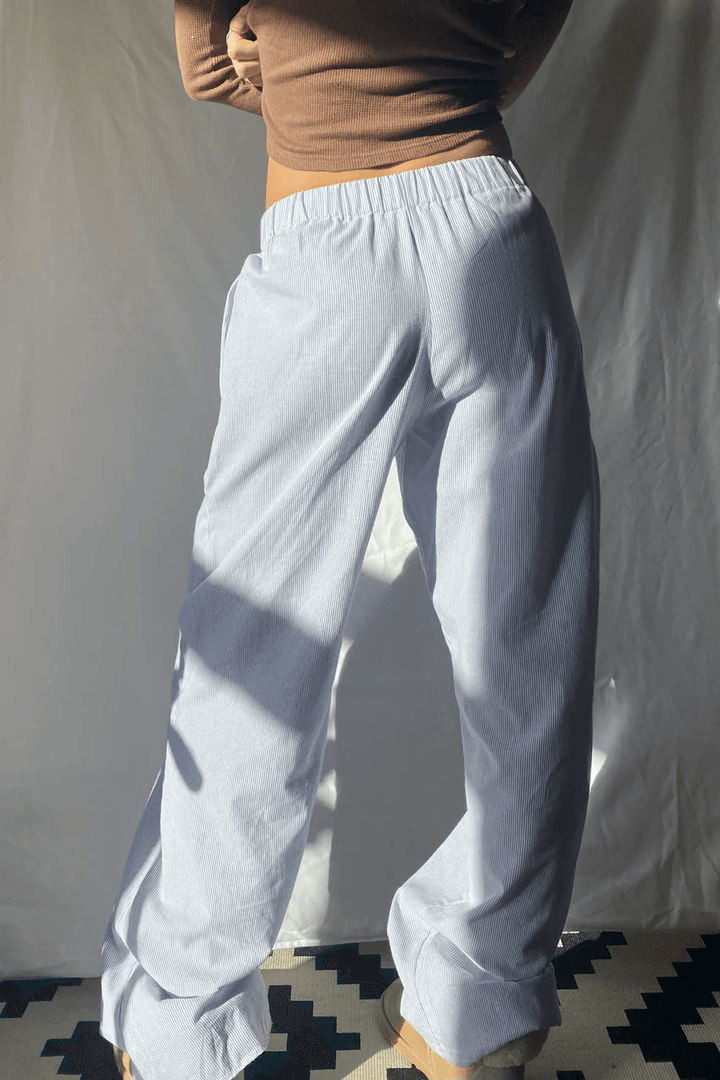 CALORA_ Dames Loungebroek met Relaxte Pasvorm en Elastische Tailleband