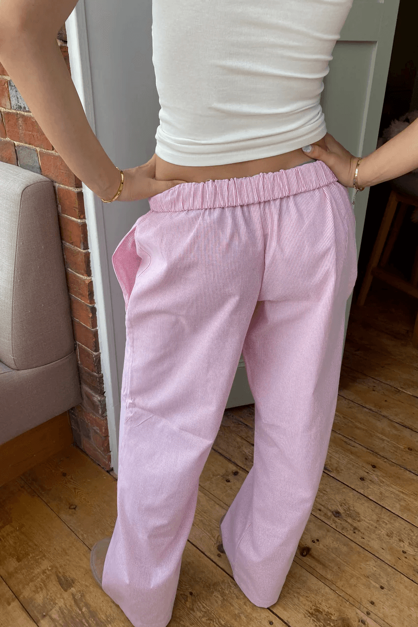 CALORA_ Dames Loungebroek met Relaxte Pasvorm en Elastische Tailleband