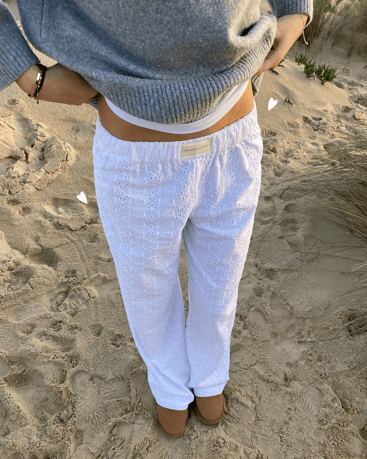 CALORA_ Dames Loungebroek met Relaxte Pasvorm en Elastische Tailleband