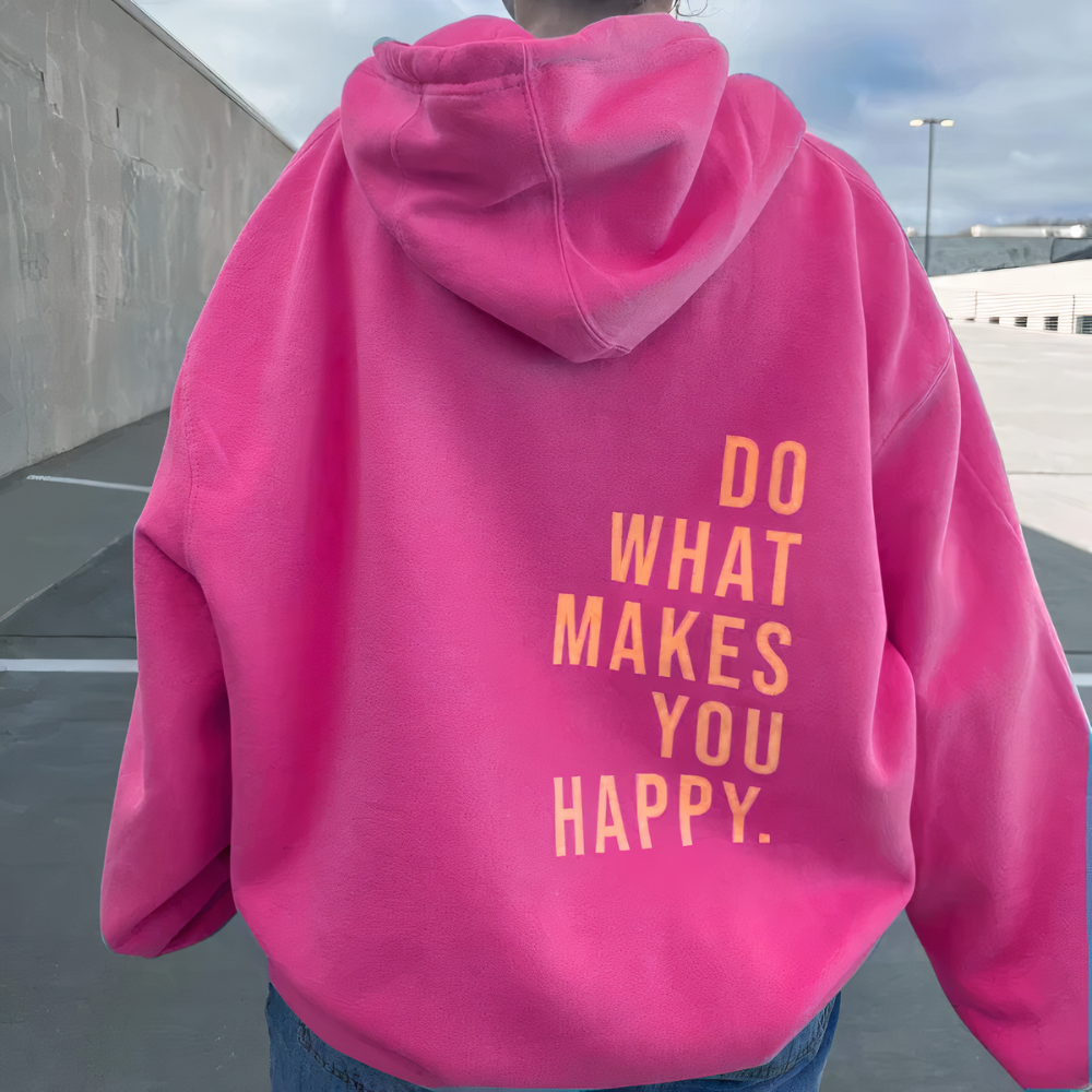 Dames plus size fluwelen verdikte losse hoodie trui-Sportkleding & Accessoires-Calora-Pastelroze-S-Calora