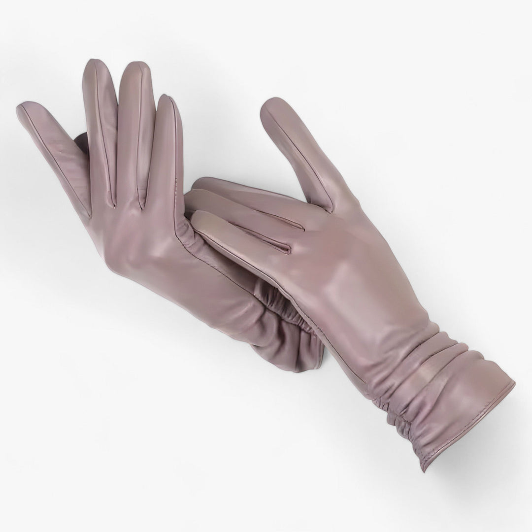 Dames schapenleren Winter Handschoenen-Laarzen-Calora-Bruin-S-Calora