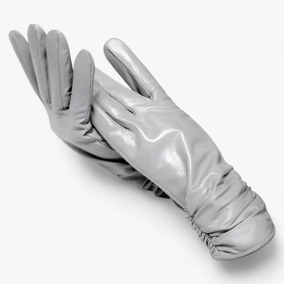Dames schapenleren Winter Handschoenen-Laarzen-Calora-Grijs-S-Calora