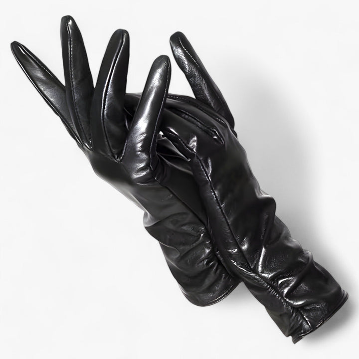 Dames schapenleren Winter Handschoenen-Laarzen-Calora-Zwart-S-Calora