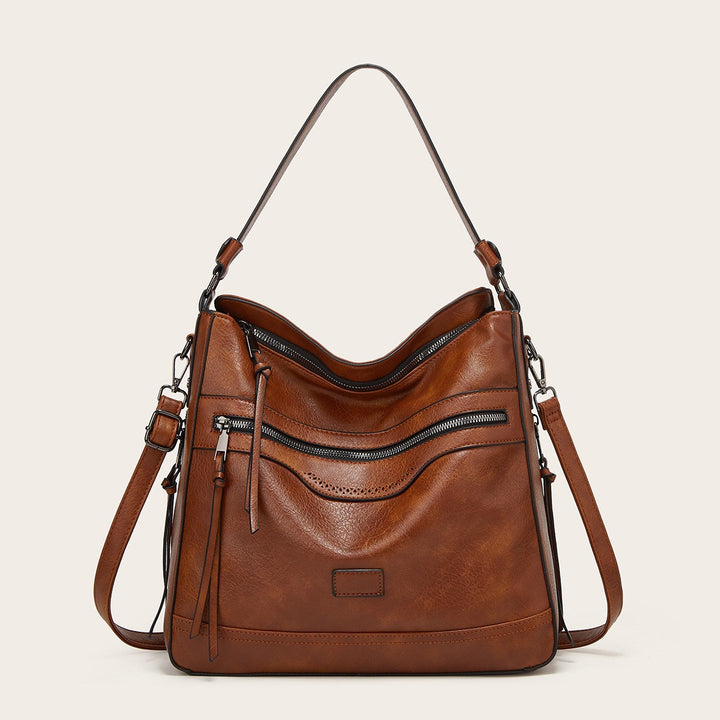 CALORA_ Dames Schoudertas - Grote Capaciteit Vegan Crossbody Tas