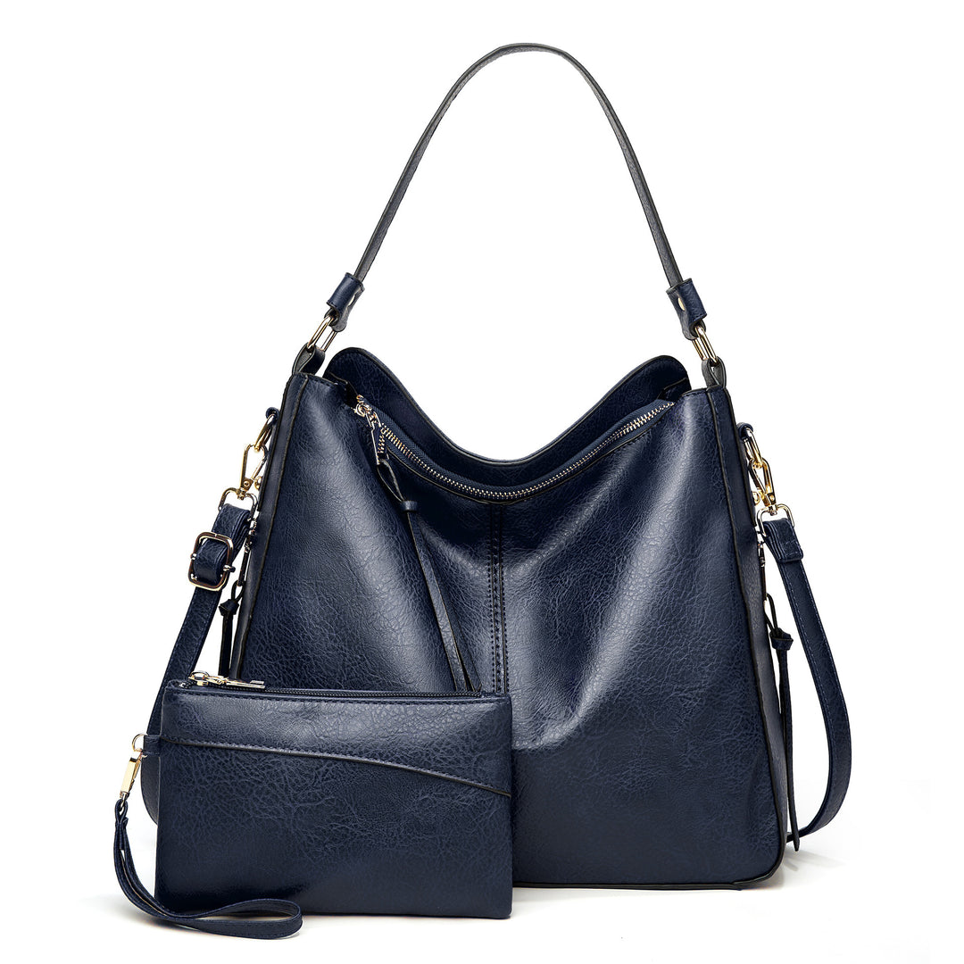 CALORA_ Dames Schoudertas - Grote Capaciteit Vegan Crossbody Tas