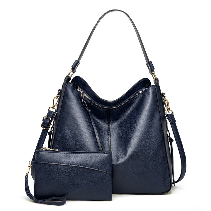 CALORA_ Dames Schoudertas - Grote Capaciteit Vegan Crossbody Tas