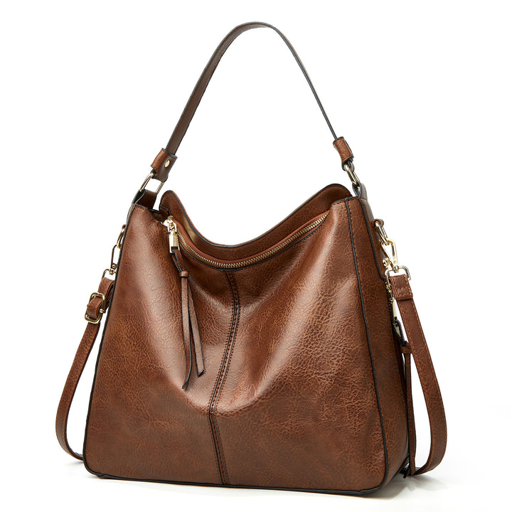 CALORA_ Dames Schoudertas - Grote Capaciteit Vegan Crossbody Tas
