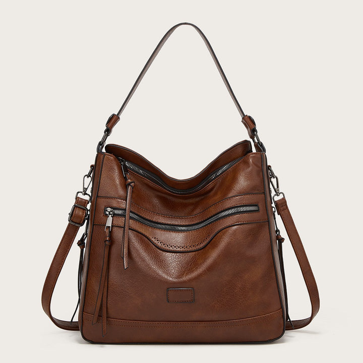 CALORA_ Dames Schoudertas - Grote Capaciteit Vegan Crossbody Tas