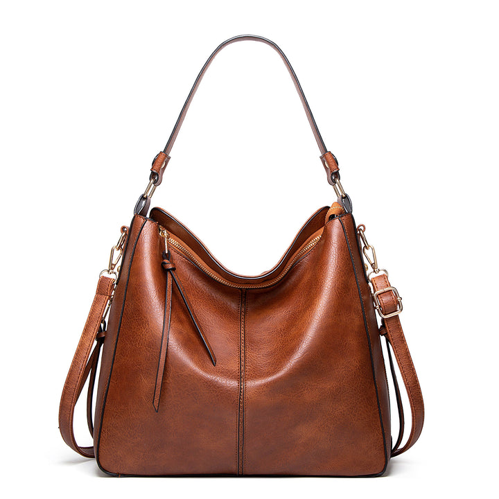 CALORA_ Dames Schoudertas - Grote Capaciteit Vegan Crossbody Tas