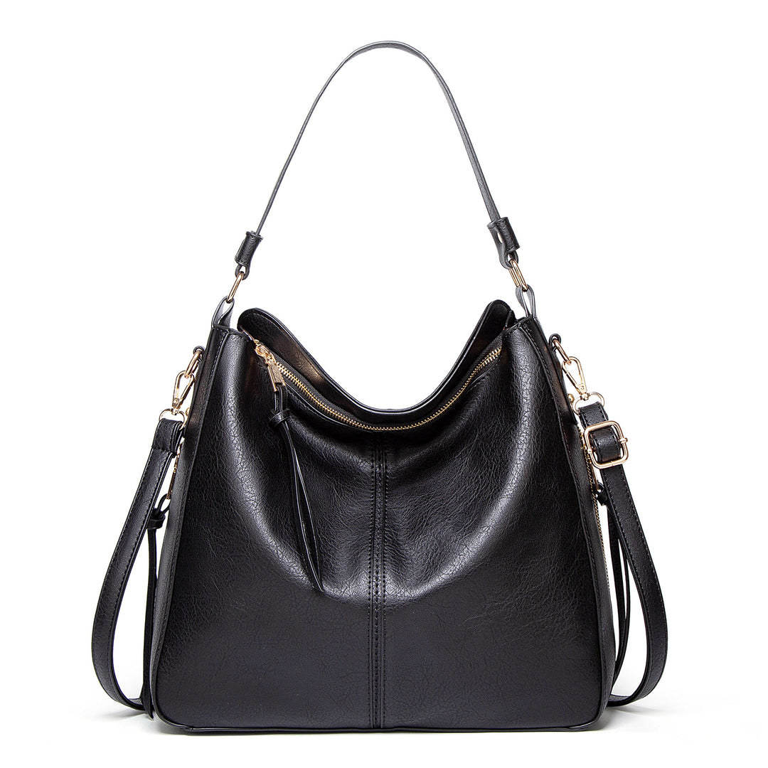 CALORA_ Dames Schoudertas - Grote Capaciteit Vegan Crossbody Tas