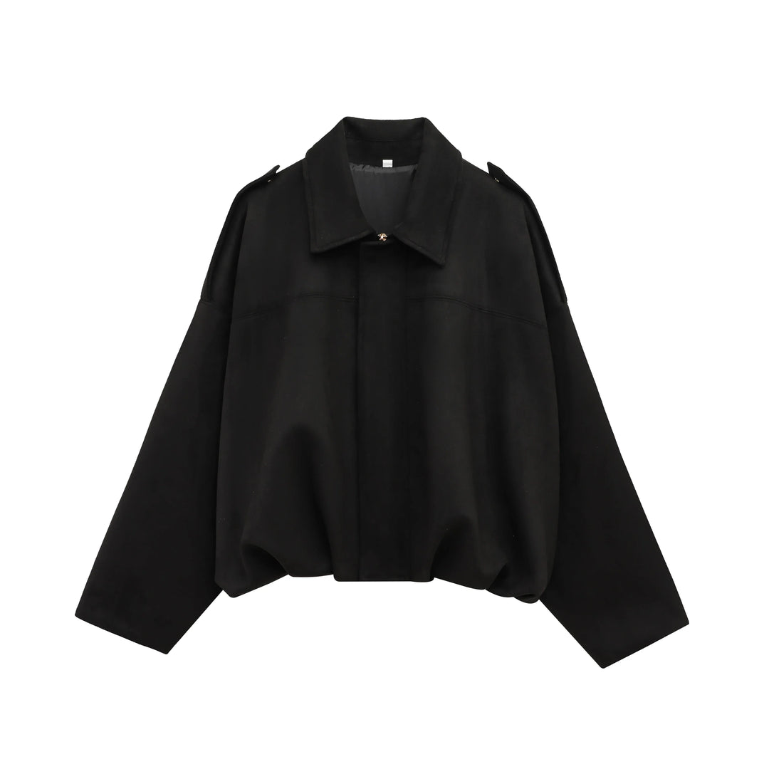 CALORA_ Dames Suede Bomber Jas Bruin Groen Met Rits Motorjas
