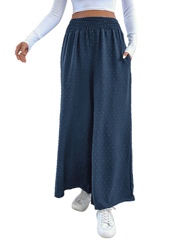 Dames wijde lange broek-Wijde Broeken-Calora-Champlain-kleur-S-Calora