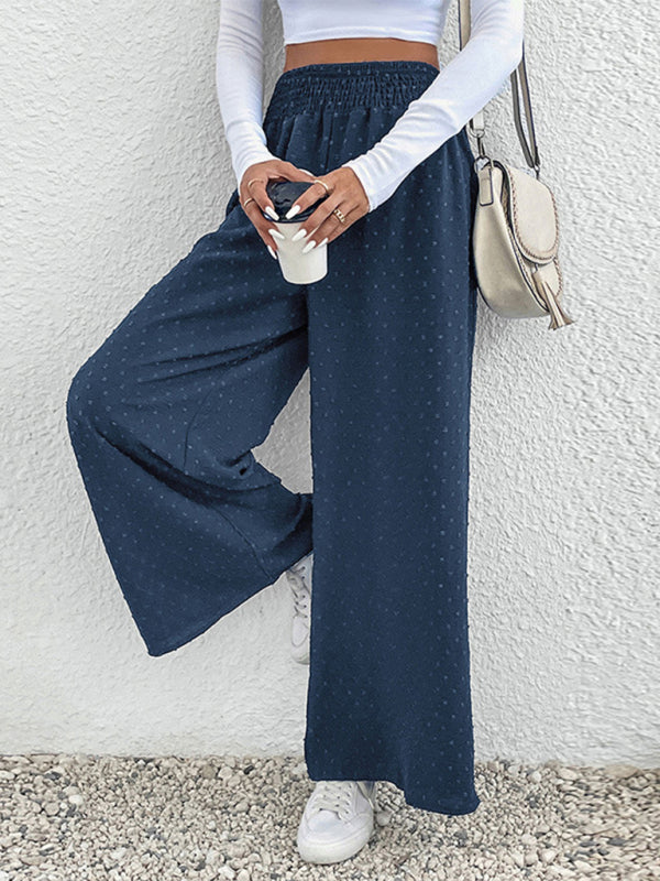 Dames wijde lange broek-Wijde Broeken-Calora-Champlain-kleur-S-Calora