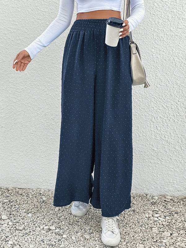 Dames wijde lange broek-Wijde Broeken-Calora-Champlain-kleur-S-Calora