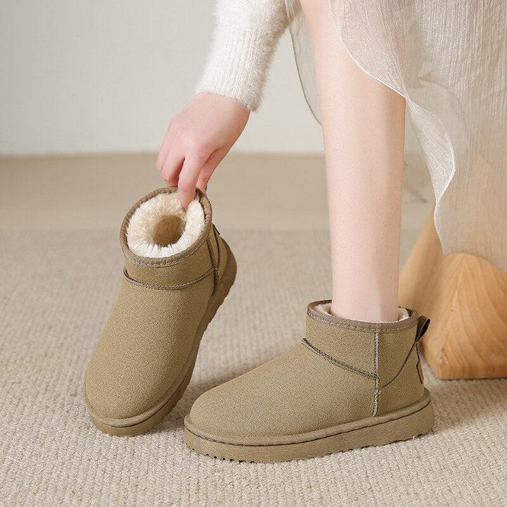 CALORA_ Dames Winterlaarzen Met Bontvoering Voor Warme Comfort
