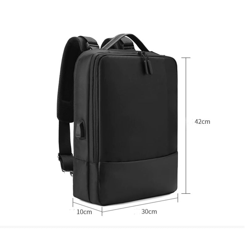 CALORA_ Delavoy | Waterdichte Laptoprugzak Aktetas tot 15,6 inch met USB 3.0-poort